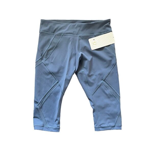 NWT LULULEMON Cool To Street Crop Blue Size 10 - Picture 2 of 9